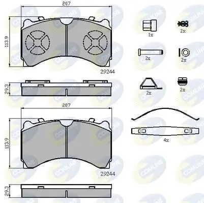 Comline - Гальмівні колодки до дисків COMLINE CBP9081K (фото 1)