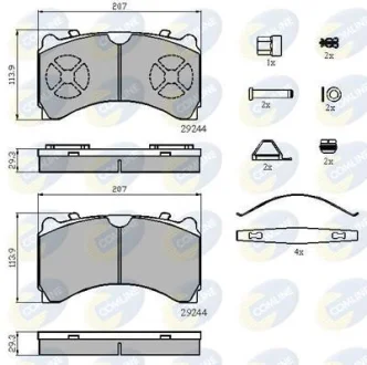 Comline - Гальмівні колодки до дисків COMLINE CBP9081K