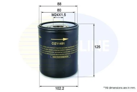 Comline - Фільтр оливи (аналогWL7178/OC326) COMLINE CIZ11491