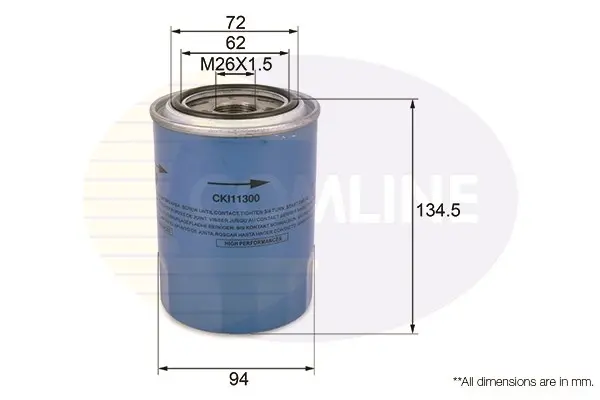 Comline - Фільтр оливи (аналогWL7450/OC526) COMLINE CKI11300 (фото 1)