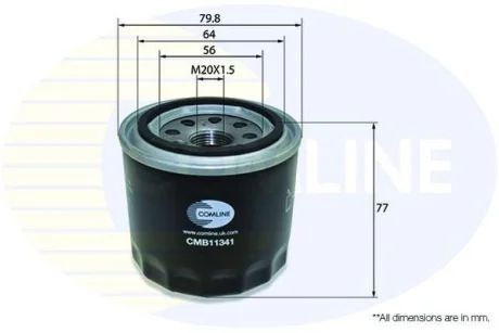 Comline - Фільтр оливи (аналогWL7171/OC205) COMLINE CMB11341