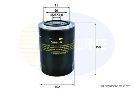 Comline - Фільтр оливи (аналогWL7199/OC297) COMLINE CMB11351
