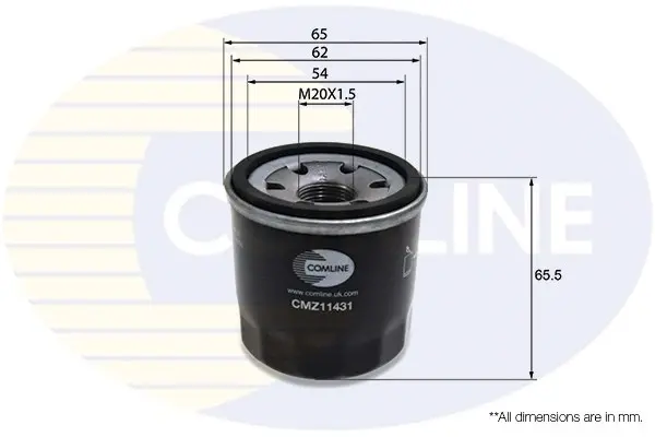 Comline - Фільтр оливи (аналогWL7200/OC195) COMLINE CMZ11431 (фото 1)