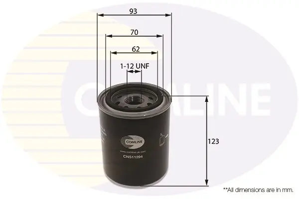 Comline - Фільтр оливи (аналогWL7155/OC273) COMLINE CNS11294 (фото 1)