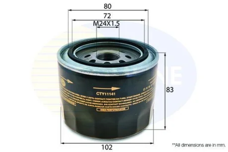 Comline Фільтр оливи (аналог WL7174) COMLINE CTY11141