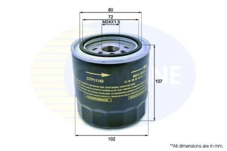Comline - Фільтр оливи (аналогWL7235/OC294) COMLINE CTY11142