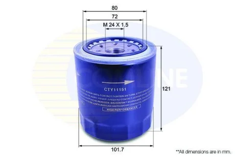 Comline - Фільтр оливи (аналогWL7175/OC275) COMLINE CTY11151