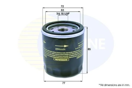 Comline - Фільтр оливи (аналогWL7172/OC478) COMLINE CTY11171