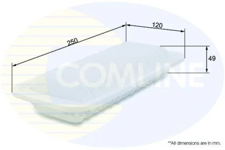 Comline Фільтр повітря (аналог WA6665) COMLINE CTY12035