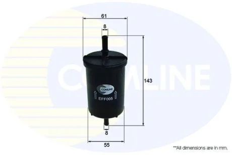 Comline - Фільтр палива (аналогWF8034/KL416/1) COMLINE EFF005