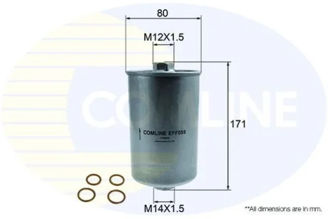 Comline Фільтр палива аналог WF8054) COMLINE EFF059