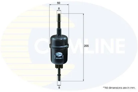 Comline - Фільтр палива (аналогWF8266/KL458) COMLINE EFF202