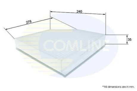 Comline - Фільтр салону (аналогWP9328/LAK386) COMLINE EKF106