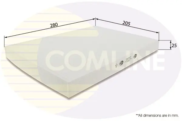 Comline - Фільтр салону (аналогWP6810/LA31) COMLINE EKF112 (фото 1)