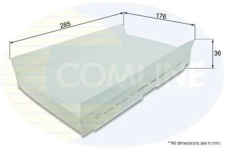 Comline - Фільтр салону (аналогWP9112/LA138) COMLINE EKF117