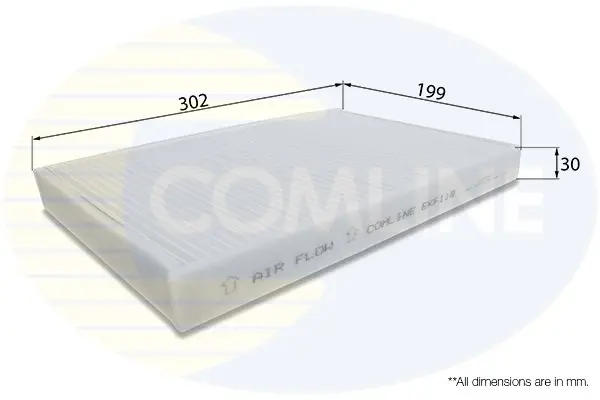 Comline - Фільтр салону (аналогWP6828/LA75) COMLINE EKF119 (фото 1)