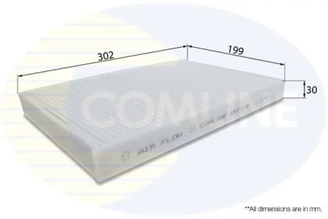Comline - Фільтр салону (аналогWP6828/LA75) COMLINE EKF119