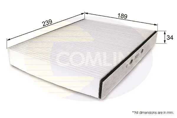 Comline - Фільтр салону (аналогWP9110/LA169) COMLINE EKF121 (фото 1)