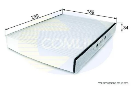 Comline - Фільтр салону (аналогWP9110/LA169) COMLINE EKF121