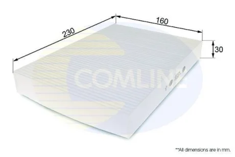 Comline - Фільтр салону (аналогWP6928/LA87) COMLINE EKF124
