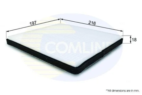 Comline - Фільтр салону (аналогWP9192/LA109) COMLINE EKF126
