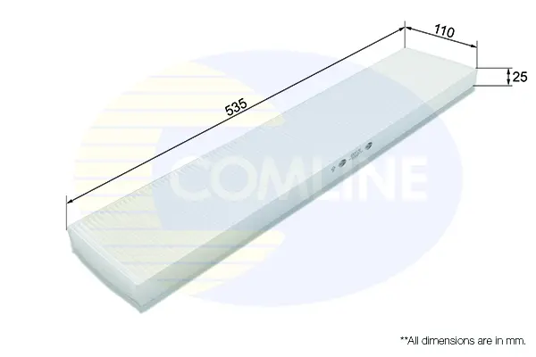 Comline - Фільтр салону (аналогWP6848/LA226) COMLINE EKF131 (фото 1)