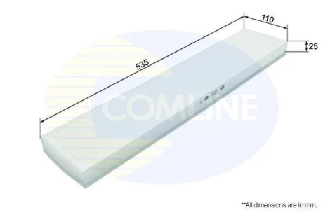 Comline - Фільтр салону (аналогWP6848/LA226) COMLINE EKF131