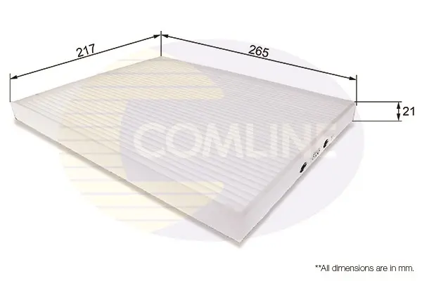 Comline - Фільтр салону (аналогWP9250/LA306) COMLINE EKF137 (фото 1)