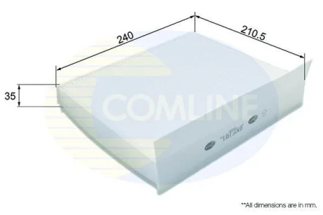 Comline - Фільтр салону (аналогWP9164/LA220) COMLINE EKF161