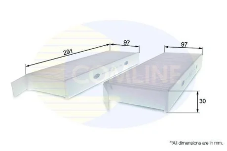 Comline - Фільтр салону (аналогWP9318/LA428/S) COMLINE EKF170