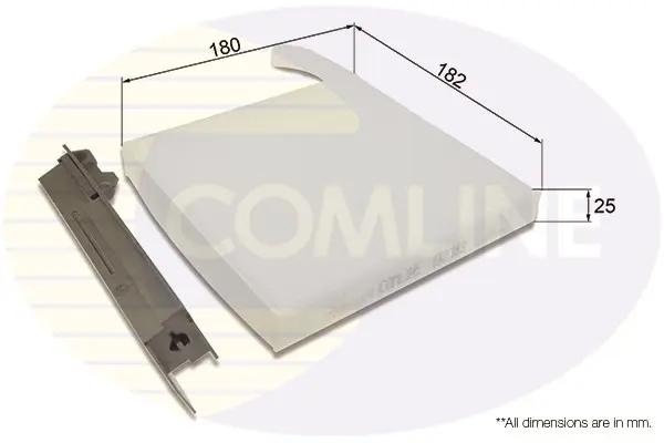 Comline - Фільтр салону (аналогWP6990/LA230) COMLINE EKF183 (фото 1)