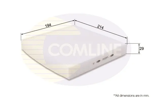 Comline - Фільтр салону (аналогWP9290/LA395) COMLINE EKF185 (фото 1)