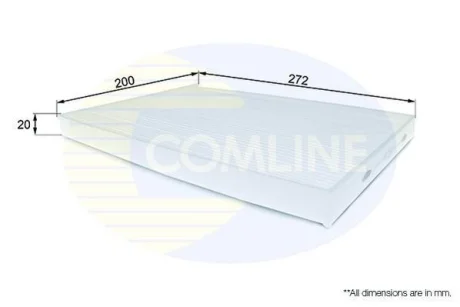 Comline - Фільтр салону (аналогWP9370/LA408) COMLINE EKF190