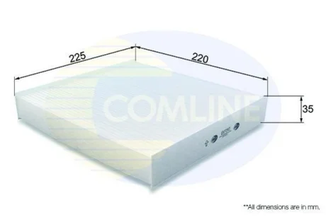 Comline - Фільтр салону (аналогWP9142) COMLINE EKF193