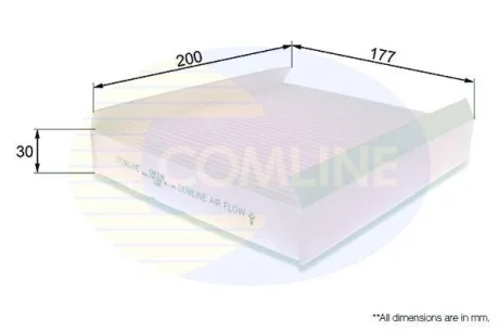 Comline - Фільтр салону (аналогWP9320) COMLINE EKF198