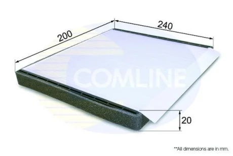 Comline - Фільтр салону (аналогWP2046/LA447) COMLINE EKF203