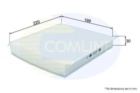 Comline - Фільтр салону (аналогWP9104/LA119) COMLINE EKF206