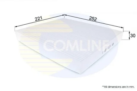 Comline - Фільтр салону (аналогWP9298/LA343) COMLINE EKF210