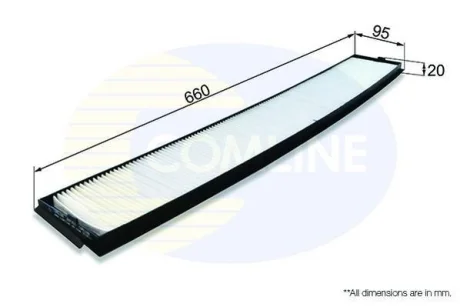 Comline - Фільтр салону (аналогWP9002/LA102) COMLINE EKF255