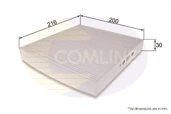 Comline - Фільтр салону (аналогWP9322/LA424) COMLINE EKF264 (фото 1)