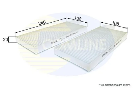 Comline - Фільтр салону (аналогWP9336/LA468/S) COMLINE EKF270-2