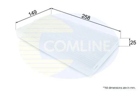 Comline - Фільтр салону (аналогWP2068) COMLINE EKF344