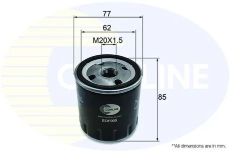 Comline - Фільтр оливи (аналогWL7086/OC976) COMLINE EOF005