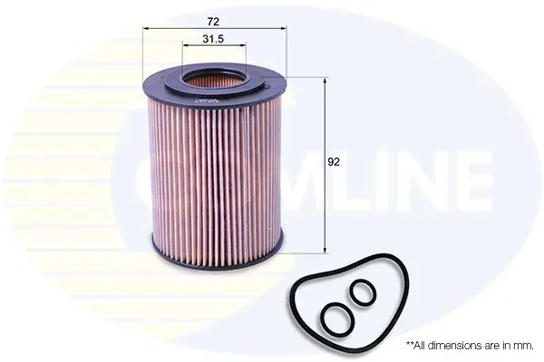 Comline - Фільтр оливи (аналогWL7294/OX163/4D) COMLINE EOF010 (фото 1)
