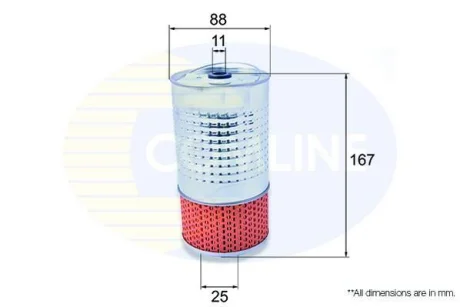 Comline - Фільтр оливи (аналогWL7004/OX38D) COMLINE EOF011