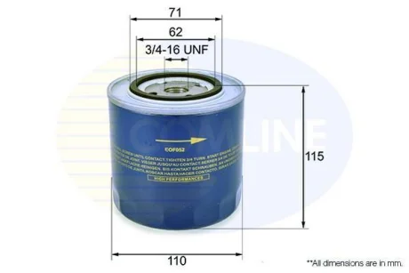 Comline - Фільтр оливи (аналог51189E/OC86) COMLINE EOF052