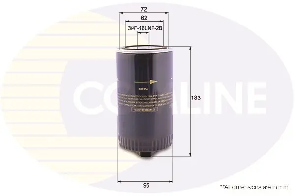 Comline - Фільтр оливи (аналогWL7133/OC105) COMLINE EOF054 (фото 1)