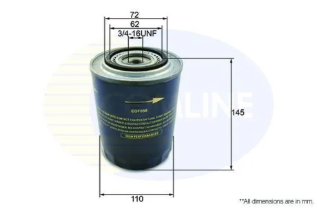 Comline - Фільтр оливи (аналогWL7160/OC248) COMLINE EOF056