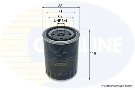 Comline - Фільтр оливи (аналогWL7217/OC262) COMLINE EOF066