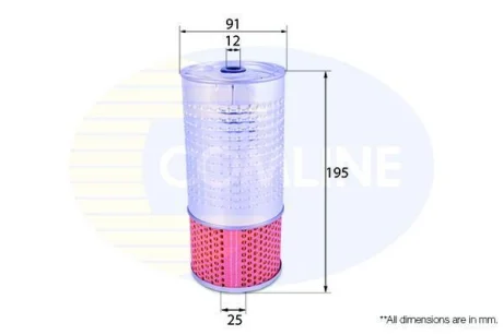 Comline - Фільтр оливи (аналогWL7001/OX78D) COMLINE EOF129